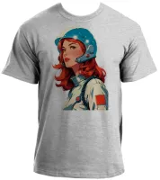Baby look blusa feminina ou Camiseta Astronauta nasa mulher space x - Foto 2