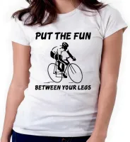 Baby look blusa feminina ou Camiseta bicicleta ciclismo bike esporte - Foto 3