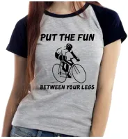 Baby look blusa feminina ou Camiseta bicicleta ciclismo bike esporte - Foto 4