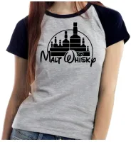 Baby look blusa feminina ou Camiseta Cerveja whisky disney bar cachaça ceva bebida engraçada - Foto 4