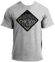 Baby look blusa feminina ou Camiseta Chicago illinois Lembrança - Foto 2