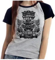 Baby look blusa feminina ou Camiseta Dezembro Aniversário Melhores nasceram - Foto 4