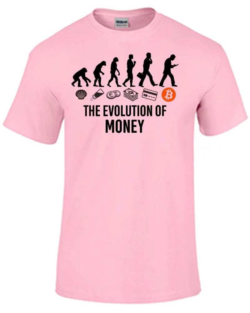 Baby look blusa feminina ou Camiseta Evolução Humana Bitcoin Imagem