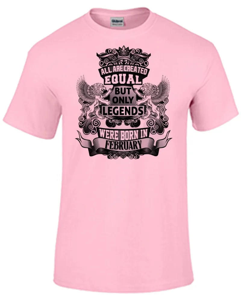 Baby look blusa feminina ou Camiseta Fevereiro Aniversário Melhores nasceram Imagem