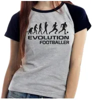 Baby look blusa feminina ou Camiseta Futebol time evolução bola - Foto 4
