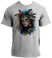 Baby look blusa feminina ou Camiseta India indigena apache indio - Foto 2
