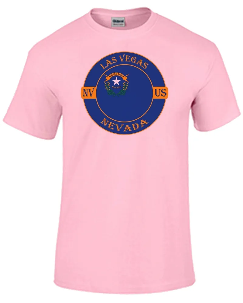 Baby look blusa feminina ou Camiseta Las vegas nevada lembrança