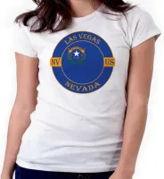 Baby look blusa feminina ou Camiseta Las vegas nevada lembrança - Foto 2