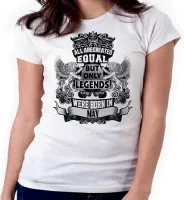 Baby look blusa feminina ou Camiseta Maio Aniversário Melhores nasceram - Foto 2