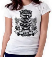 Baby look blusa feminina ou Camiseta Março Aniversário Melhores nasceram - Foto 3