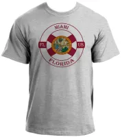 Baby look blusa feminina ou Camiseta Miami Florida Lembrança - Foto 2