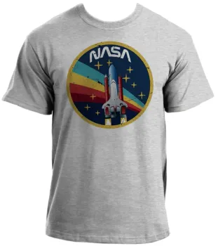 Baby look blusa feminina ou Camiseta Nasa Vintage foguete - Foto 2
