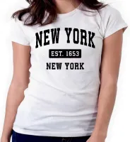 Baby look blusa feminina ou Camiseta New york nova iorque city - Foto 3