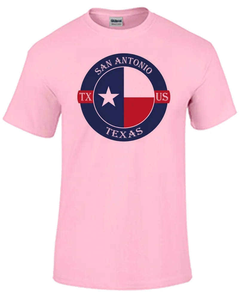 Baby look blusa feminina ou Camiseta San Antonio Texas lembrança Imagem