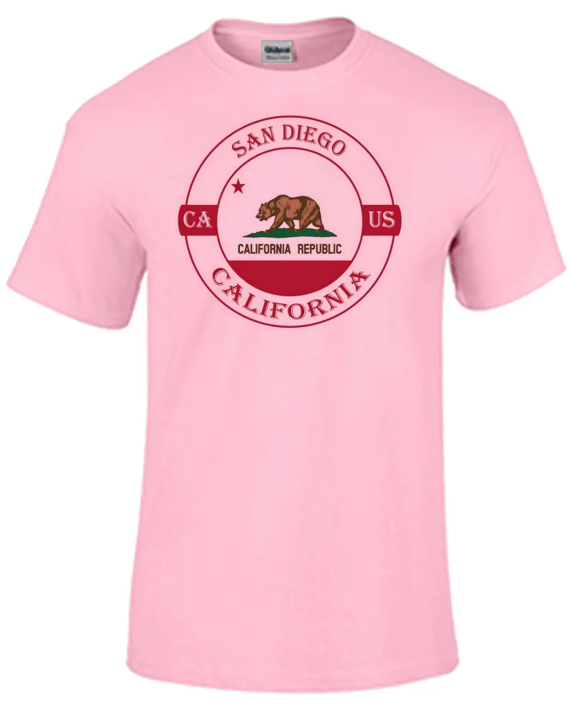 Baby look blusa feminina ou Camiseta San Diego California Lembrança