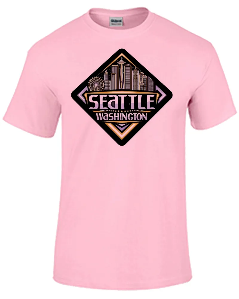 Baby look blusa feminina ou Camiseta Seattle Washington lembrança Imagem