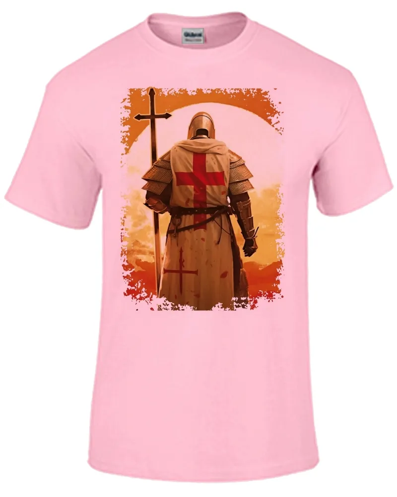 Baby look blusa feminina ou Camiseta templario cavaleiro Cruz Jesus Cristo Imagem