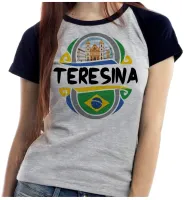 Baby look blusa feminina ou Camiseta Teresina Piaui lembrança Brasil - Foto 3