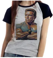 Baby look blusa feminina ou Camiseta arnold schwarzenegger musculação - Foto 4