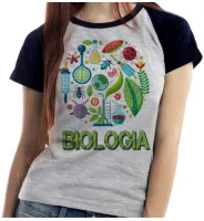 Baby look blusa feminina ou Camiseta Biologia biologo profissão - Foto 4