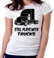 Baby look blusa feminina ou Camiseta caminhão play camioneiro motorista - Foto 3