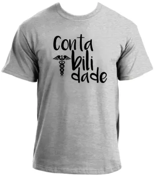 Baby look blusa feminina ou Camiseta Contabilidade contador contadora - Foto 2