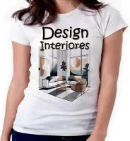 Baby look blusa feminina ou Camiseta Design decorador arquiteto - Foto 3