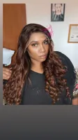 Iluminada  Copper carmel 65cm UltraHD Super Luxo MegaNaturals LACE   Front Reparticao livre big® human. - Foto 5