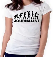 Baby look blusa feminina ou Camiseta Jornalismo jornalista - Foto 3