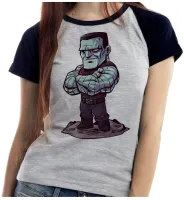 Baby look blusa feminina ou Camiseta Colossus xmen homem aço - Foto 3