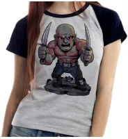 Baby look blusa feminina ou Camiseta Drax guardiões da galaxia - Foto 4