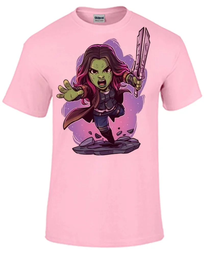 Baby look blusa feminina ou Camiseta Gamora guardioes da galaxia