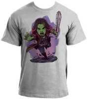 Baby look blusa feminina ou Camiseta Gamora guardioes da galaxia - Foto 2