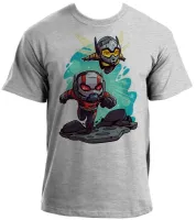 Baby look blusa feminina ou Camiseta Homem formiga vespa super herois - Foto 2