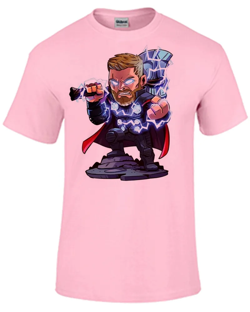 Baby look blusa feminina ou Camiseta thor martelo vingadores hero Imagem