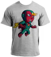 Baby look blusa feminina ou Camiseta Visão Vingadores heroi cartoon - Foto 2