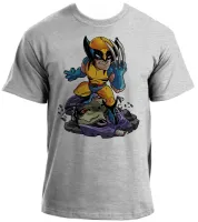 Baby look blusa feminina ou Camiseta Wolverine garra vingador logan - Foto 2