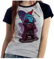 Baby look blusa feminina ou Camiseta Yondu flecha guardiões da galaxia - Foto 4