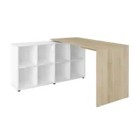 Escrivaninha 1400 Conjugada com Balcão com Nichos Nero - Foto 4