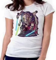 Baby look blusa feminina ou Camiseta General Grievous star wars - Foto 3