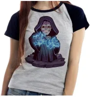 Baby look blusa feminina ou Camiseta Imperador Palpatine darth vader Sidious Lorde Sith - Foto 4