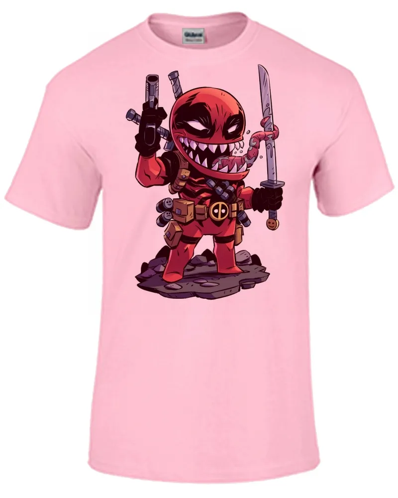 Baby look blusa feminina ou Camiseta venom deadpool homem aranha