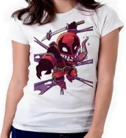 Baby look blusa feminina ou Camiseta Venom deadpool desenho - Foto 3