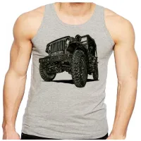 Camiseta Regata adulto ou infantil Jeep Willys off road jipeiro estilo vida - Foto 2
