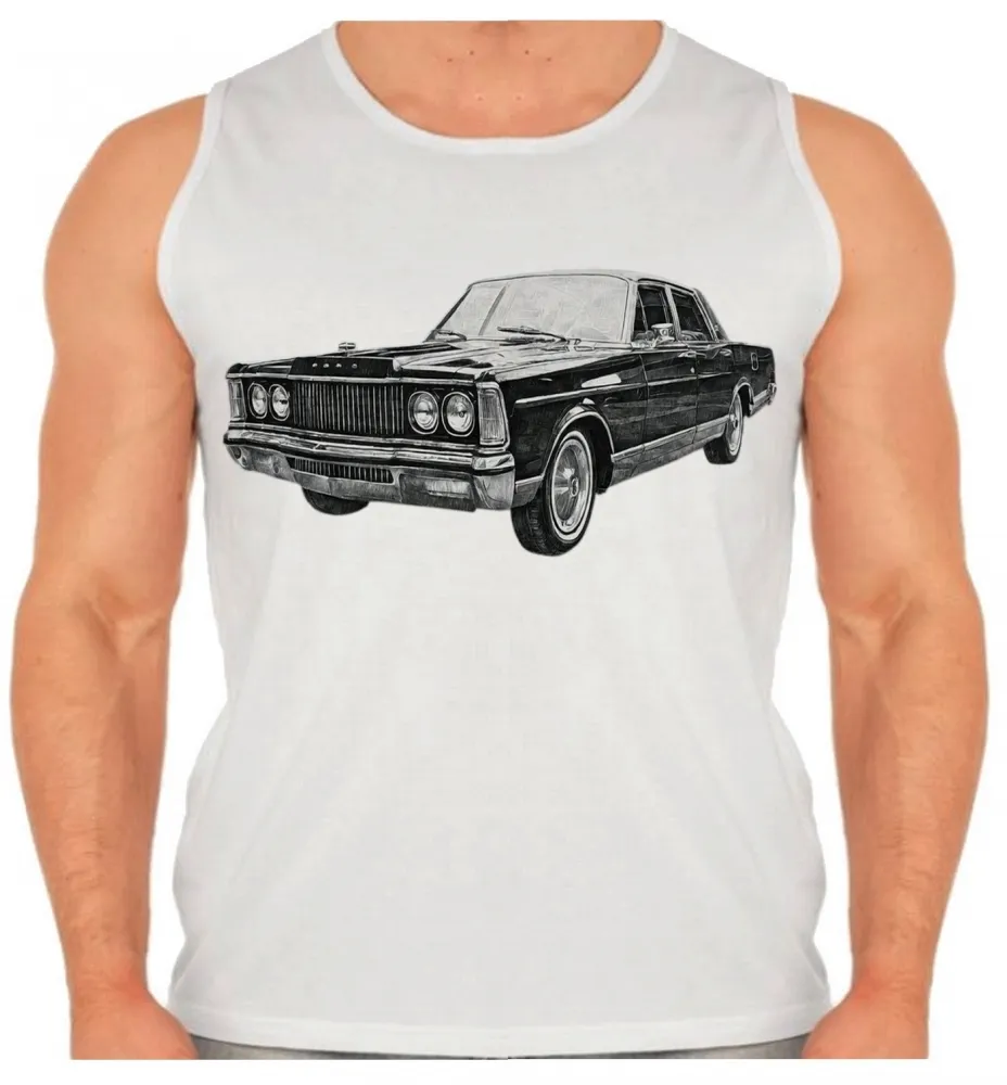 Camiseta Regata adulto ou infantil landau Galaxie carro antigo