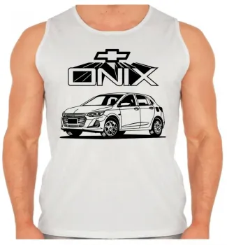 Camiseta Regata adulto ou infantil Onix carro desenho