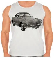Camiseta Regata adulto ou infantil volkswagen karmann ghia carro antigo - Foto 2