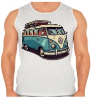 Camiseta Regata adulto ou infantil Volkswagen Kombi corujinha - Foto 2