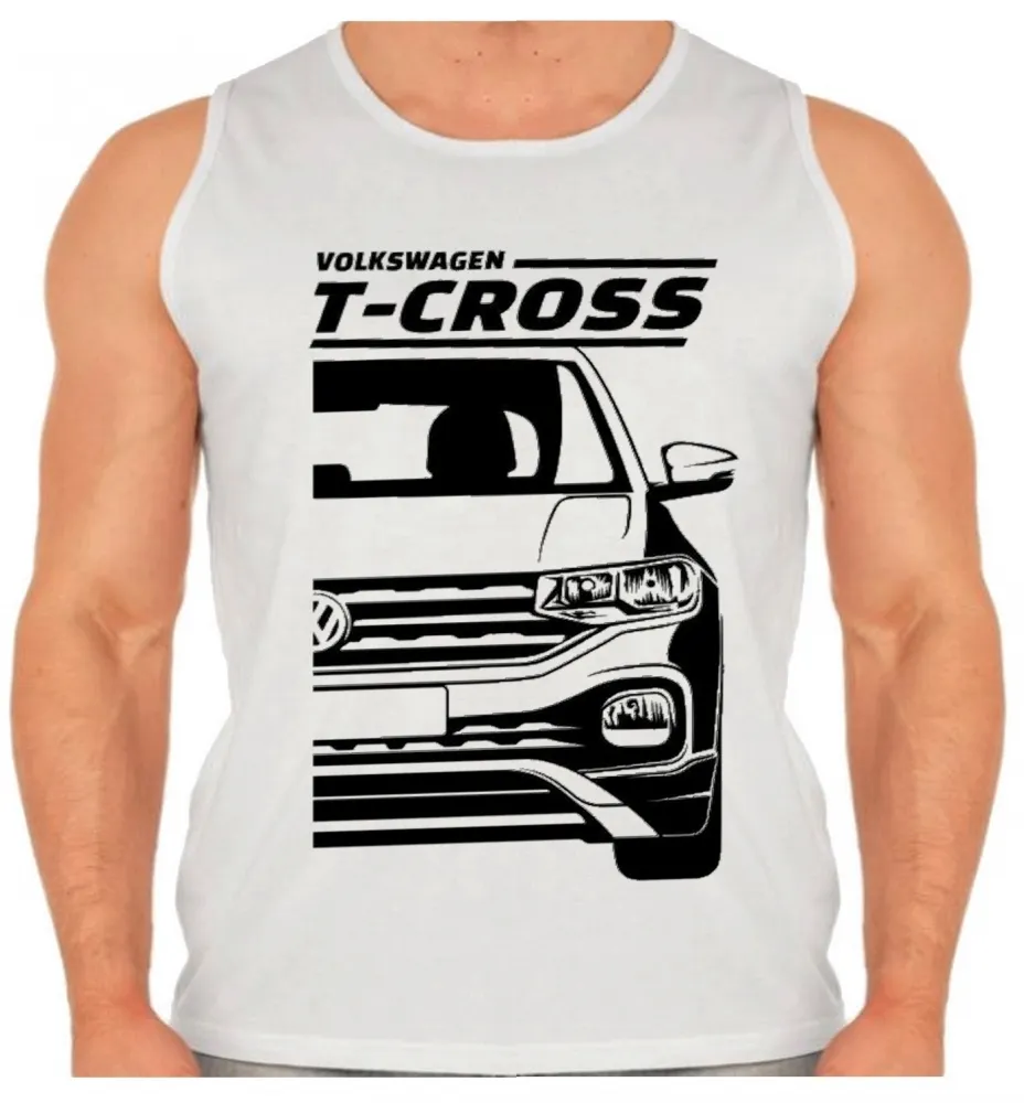 Camiseta Regata adulto ou infantil Volkswagen T-cross camionete