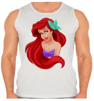 Camiseta Regata adulto ou infantil Ariel pequena sereia princesa - Foto 2